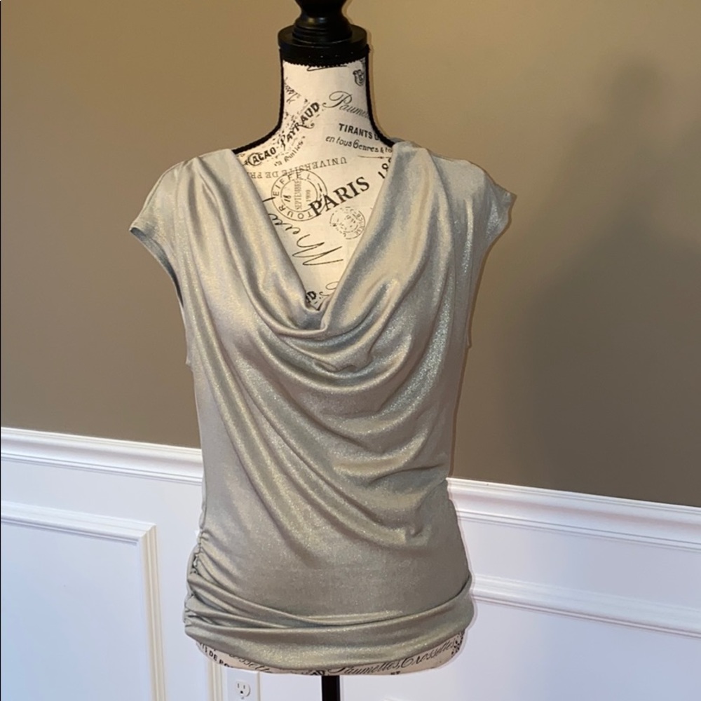 SILVER TOP W/ open back NWT